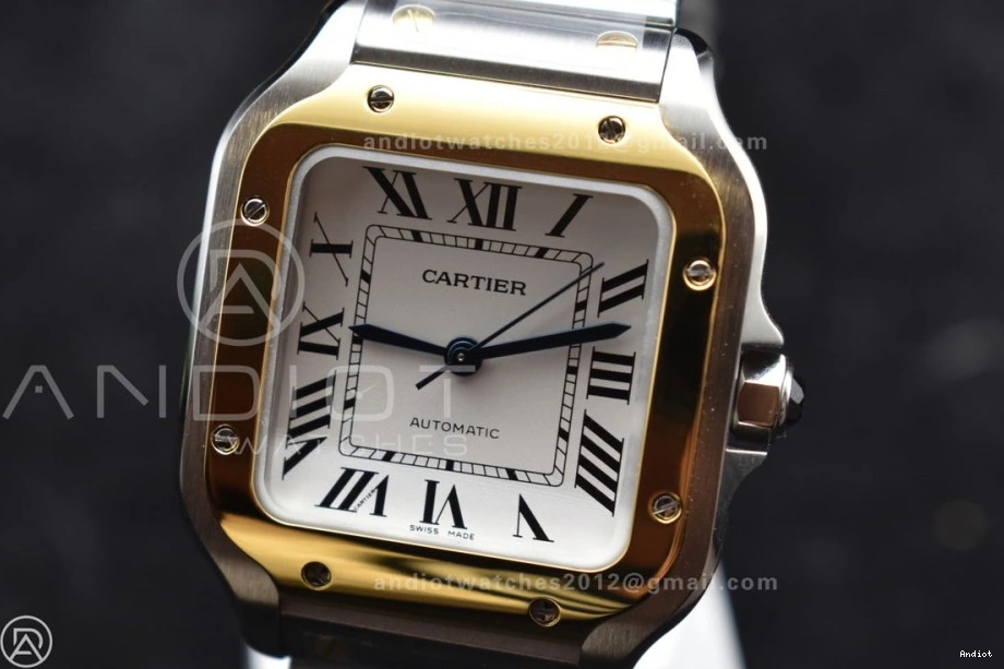 on YG SS SS White de Cartier Edition Dial 1096 MIYOTA SmartLinks BVF Bracelet YG Sporty V 1:1 9015 Santos Best 35mm 0705
